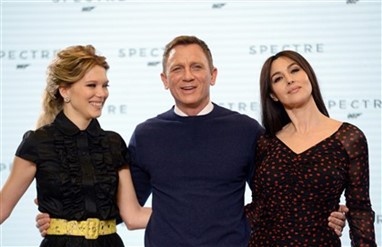 Léa Seydoux, Daniel Craig, Monica Bellucci