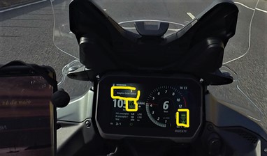 Cruise Control Adaptativo em funcionamento