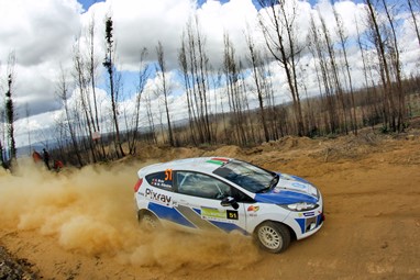 Dupla Sérgio Brás/ Nuno Mota Ribeiro no Rali de Mortágua 2018