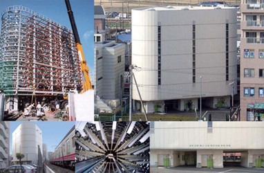 15 - Sistema de parqueamento em torre com capacidade para 720 bicicletas em Ebina, no Distrito de Kanagawa, Japão. Desenvolvido pela Giken, Lda.