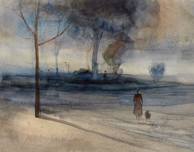 S/ titulo, 1960 |  Aguarela ©António Cruz