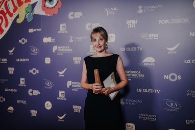 Sandra Faleiro (vencedora do prémio Sophia Melhor Atriz Principal com o filme A Herdade)
