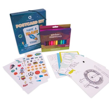POSTCARD KITS - SPACE AND DINOS  PVP 12.99EUR
