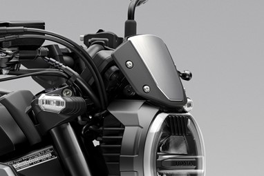 Honda CB650R em Cinzento Metalizado Mate Dim - detalhe