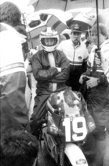 Eddie Lawson na grelha com o famoso Fiorenzo Fanali