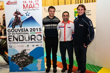 Mário Patrão e Paulo Gonçalves com Luís Correia na apresentação oficial do evento