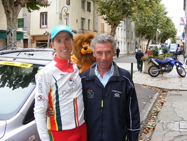 Rui Costa e José Poeira após vitória na Taça das Nações
