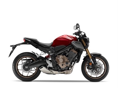 Honda CB650R em Vermelho Candy Chromosphere