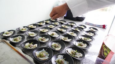 Carpaccio de bacalhau com pure de azeitona e queijo s jorge jmdmoreira