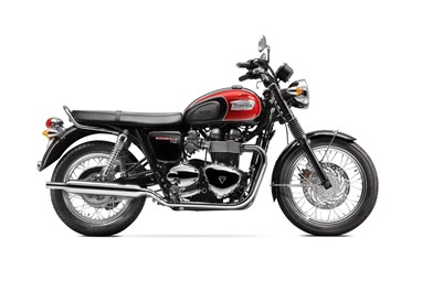 Bonneville T100 Jet Black/ Cranberry