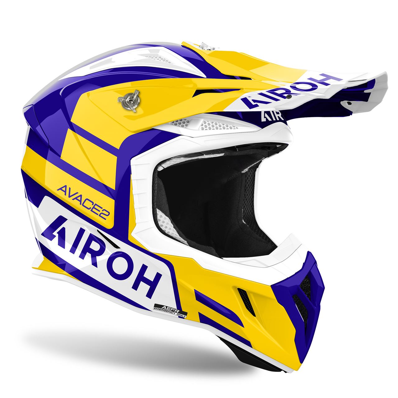 AIROH AVIATOR ACE 2 SAKE Amarelo Capacete Offroad Salgados Moto