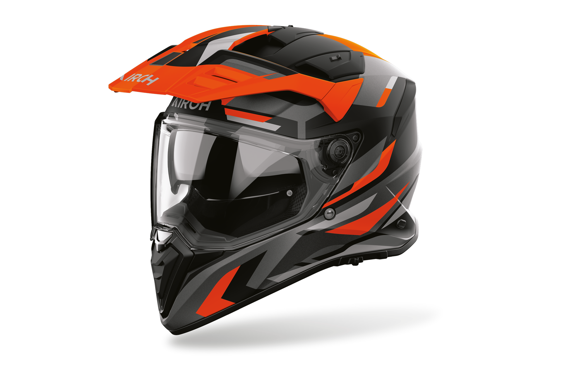 Capacete AIROH BADX-X GLITCH Laranja Mate | Capacete Modular