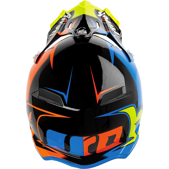 AIROH TERMINATOR OPEN V. SLIDER Azure Gloss 2019 | Capacete Offroad