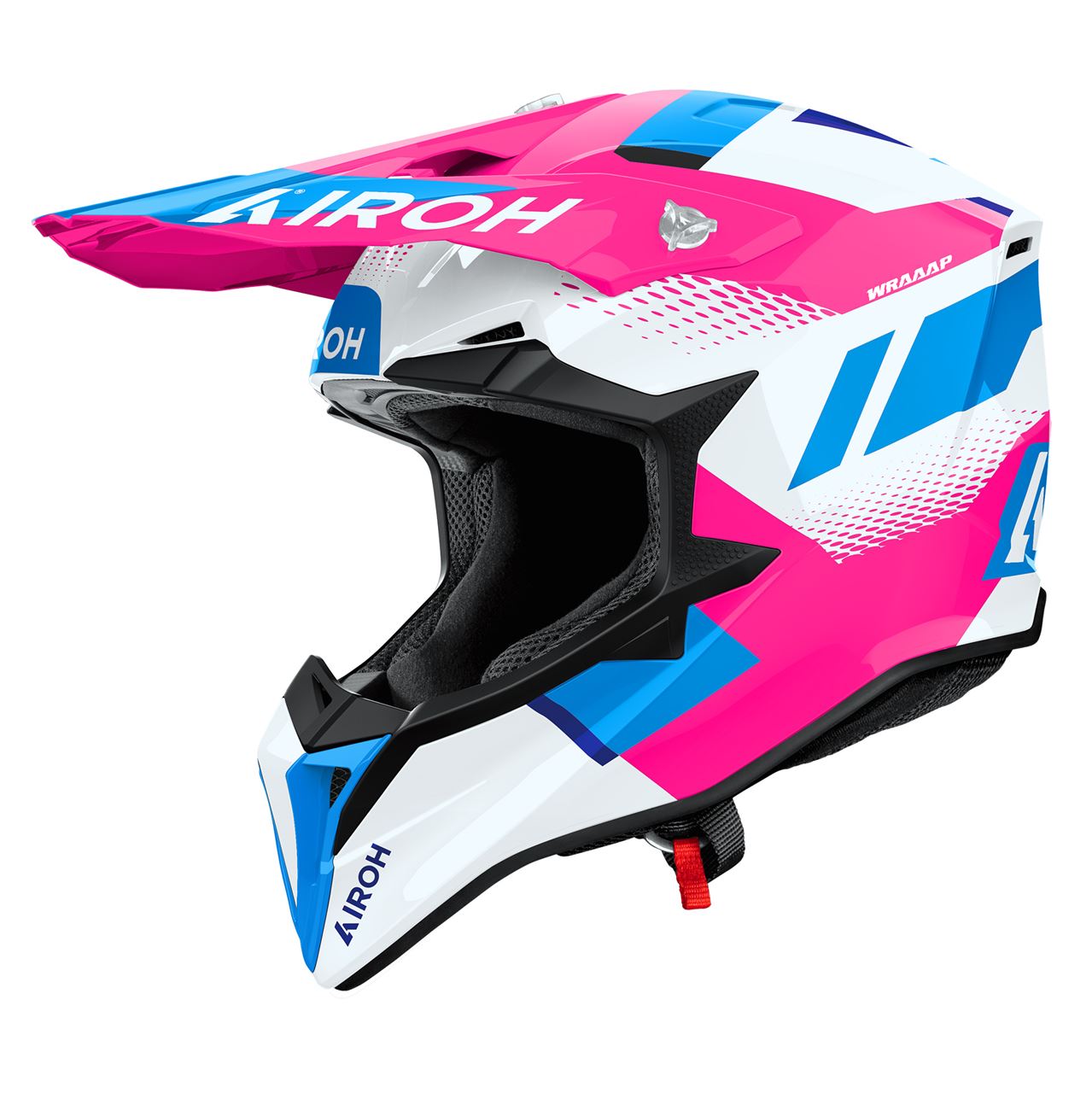 Capacete AIROH WRAAAP VISION Rosa Gloss | Capacete Offroad