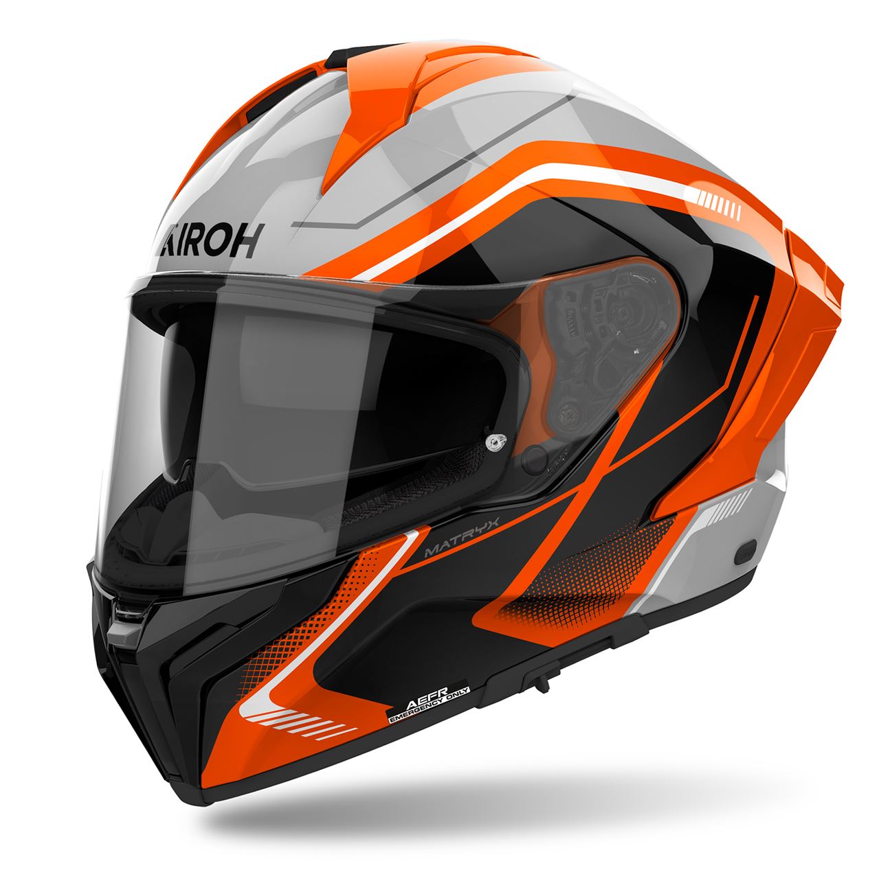 Capacete AIROH MATRYX WIDE Laranja Gloss | Capacete Integral