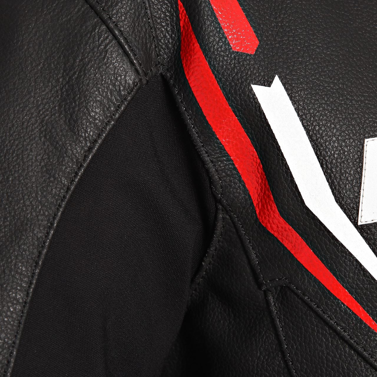 BERING Blusão Cabedal STING-R Preto/Vermelho | Blusões