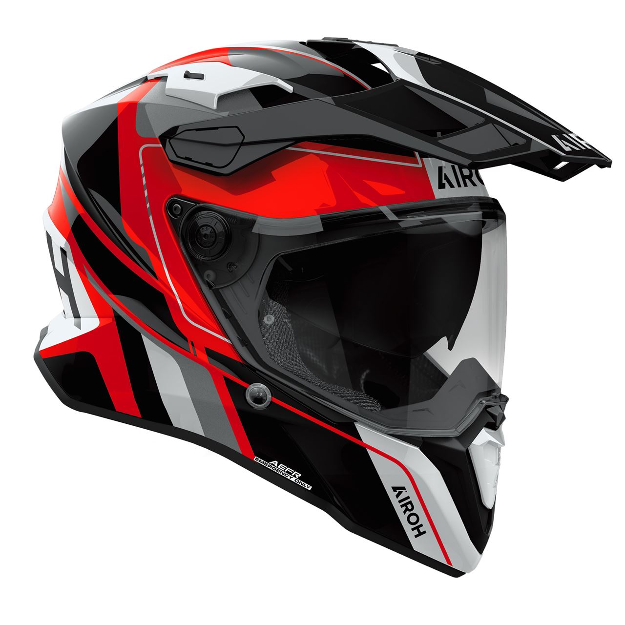 Capacete AIROH COMMANDER 2 SKIP Vermelho Gloss | Capacete Integral