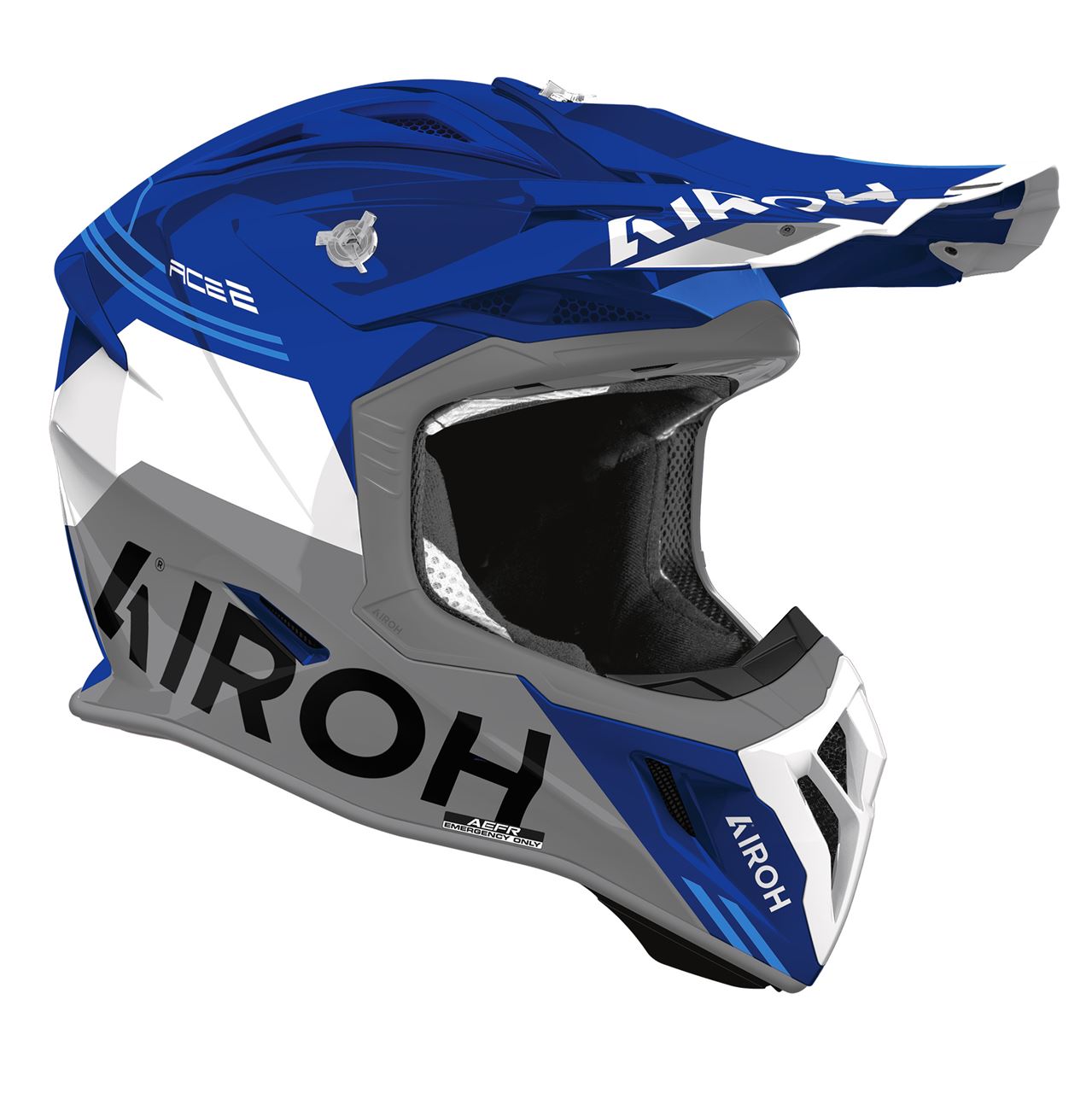 Capacete AIROH AVIATOR ACE 2 FURY Azul Gloss | Capacete Offroad