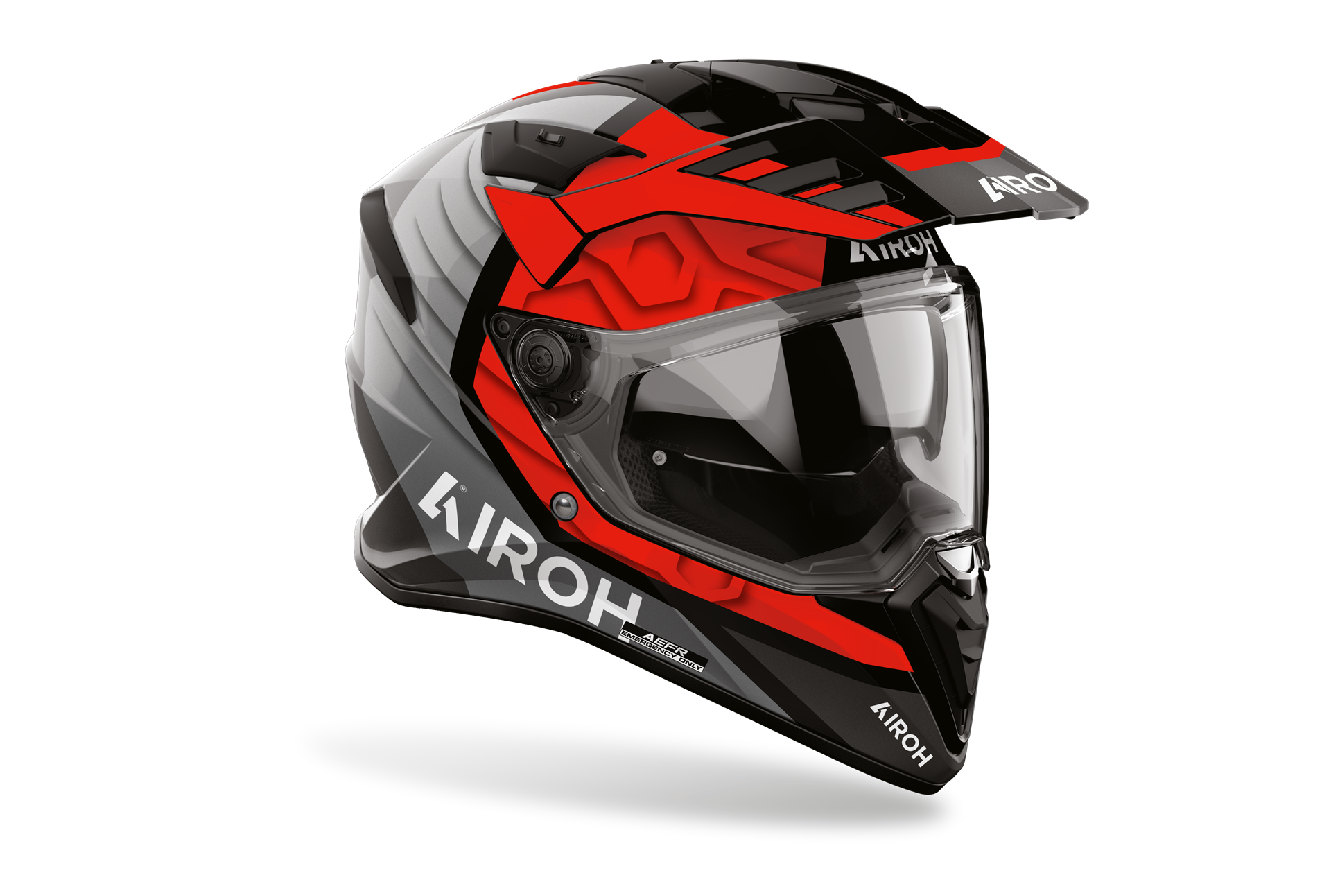 Capacete AIROH BADX-X CUBE Vermelho | Capacete Modular