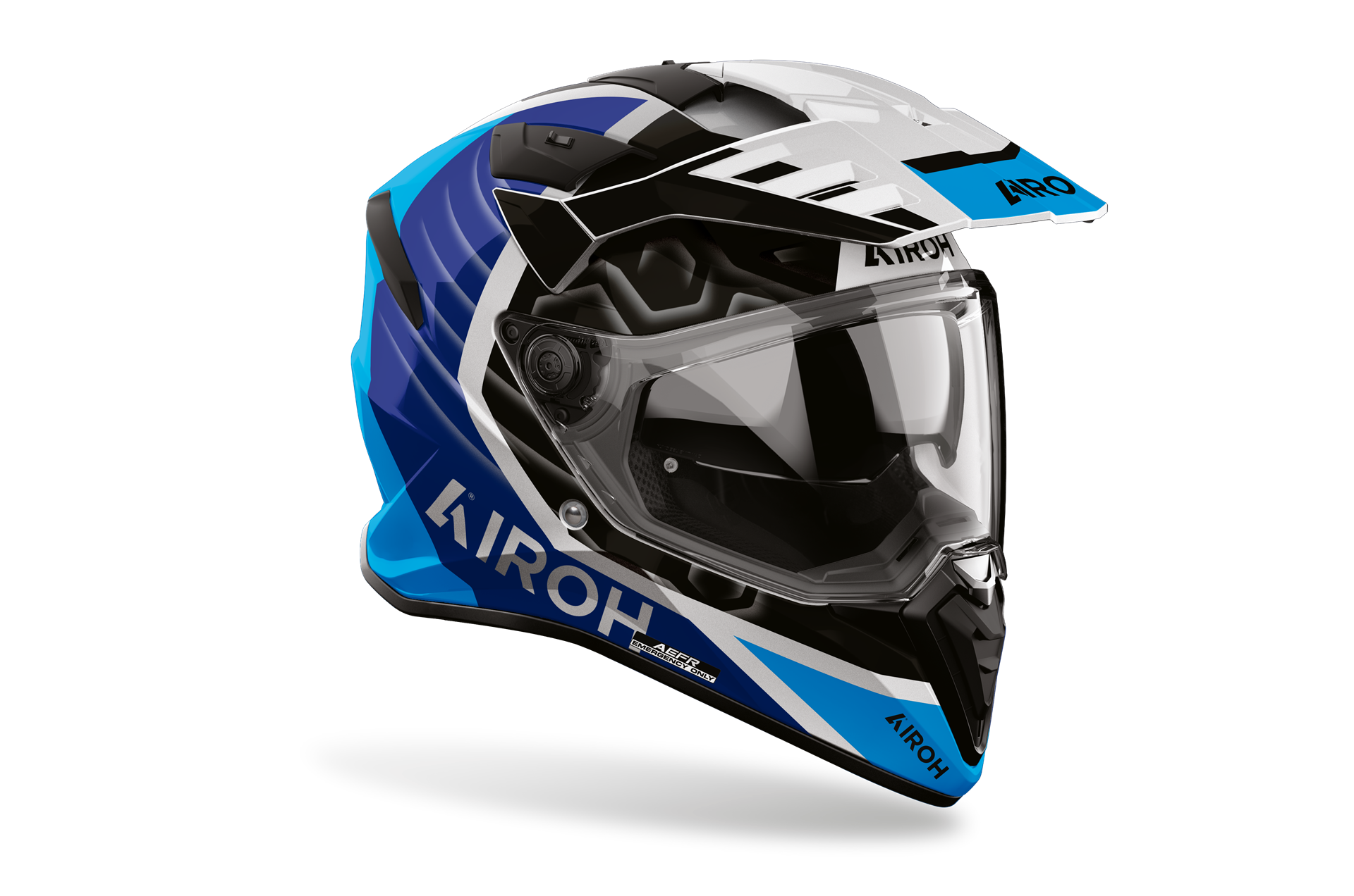 Capacete AIROH BADX-X CUBE Azul | Capacete Modular