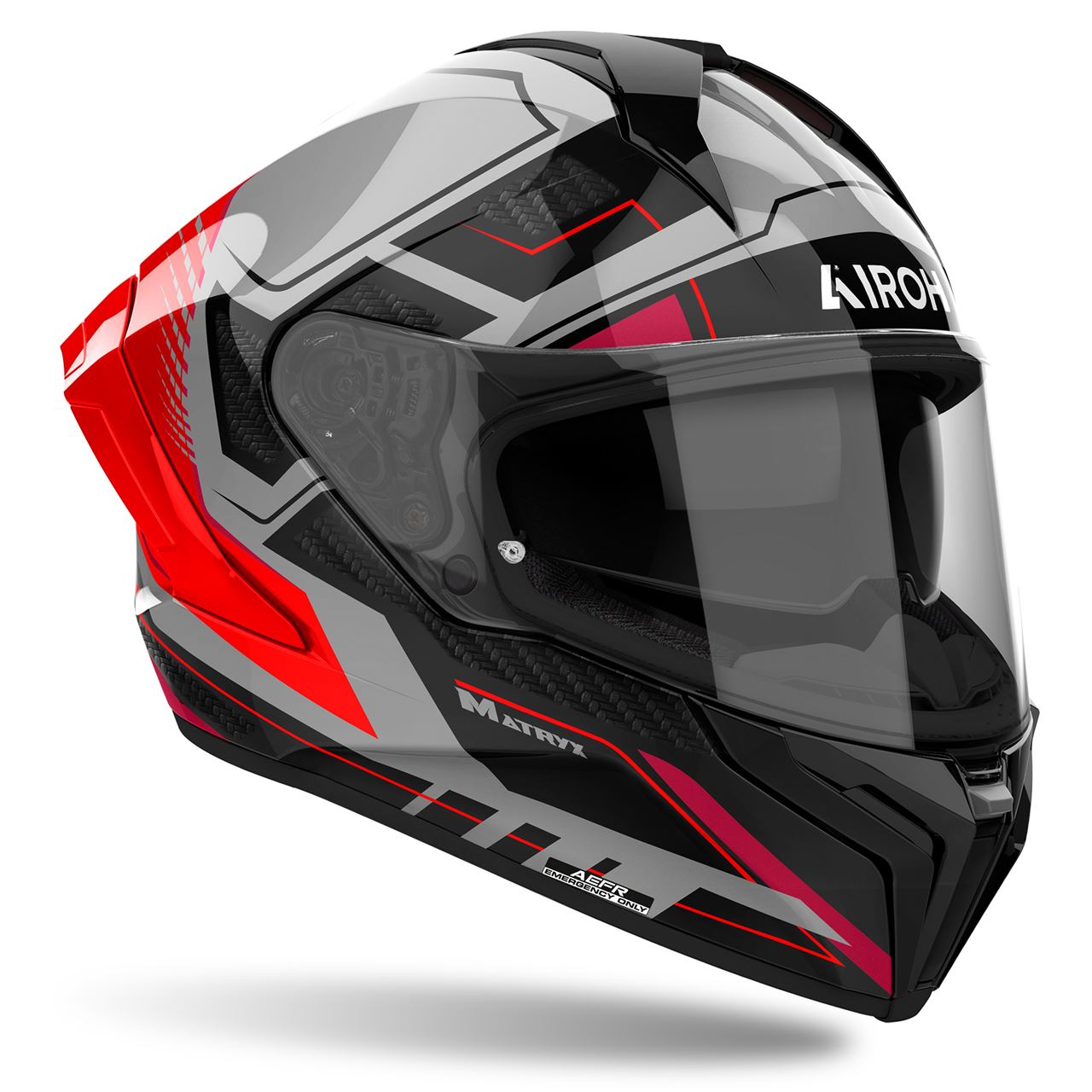 Capacete MATRYX ROCKET Vermelho Gloss AIROH | Capacete Integral