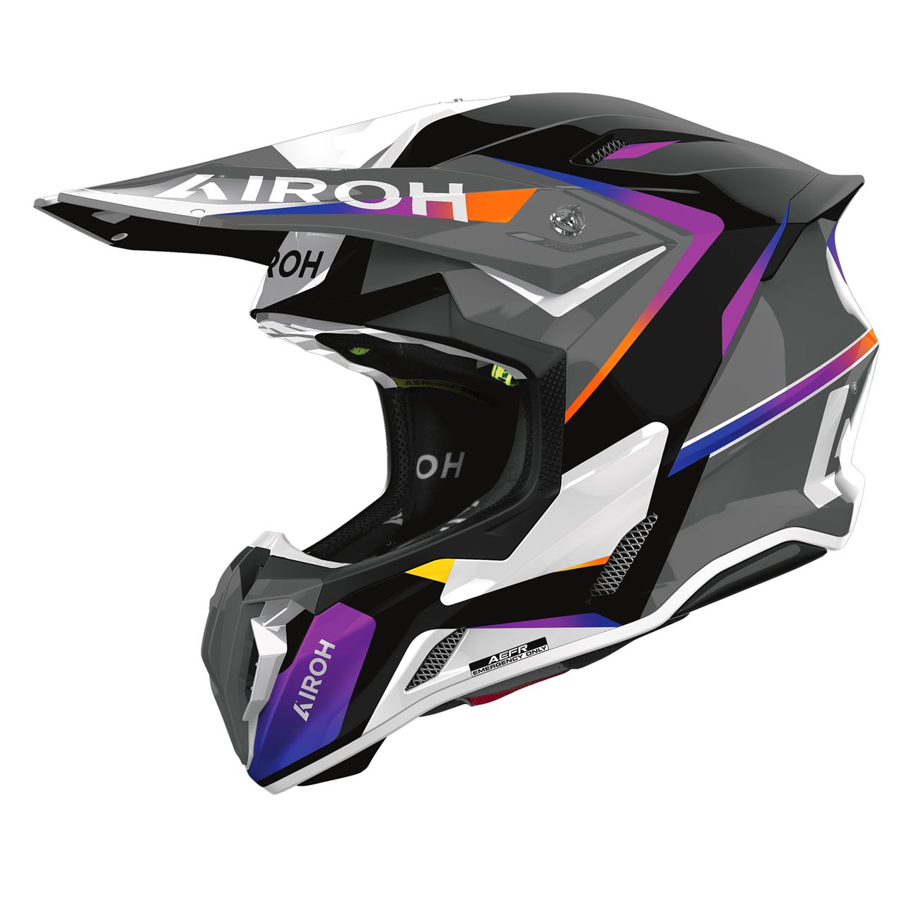 Capacete AIROH TWIST 3 HUSTLE Gloss | Capacete Offroad