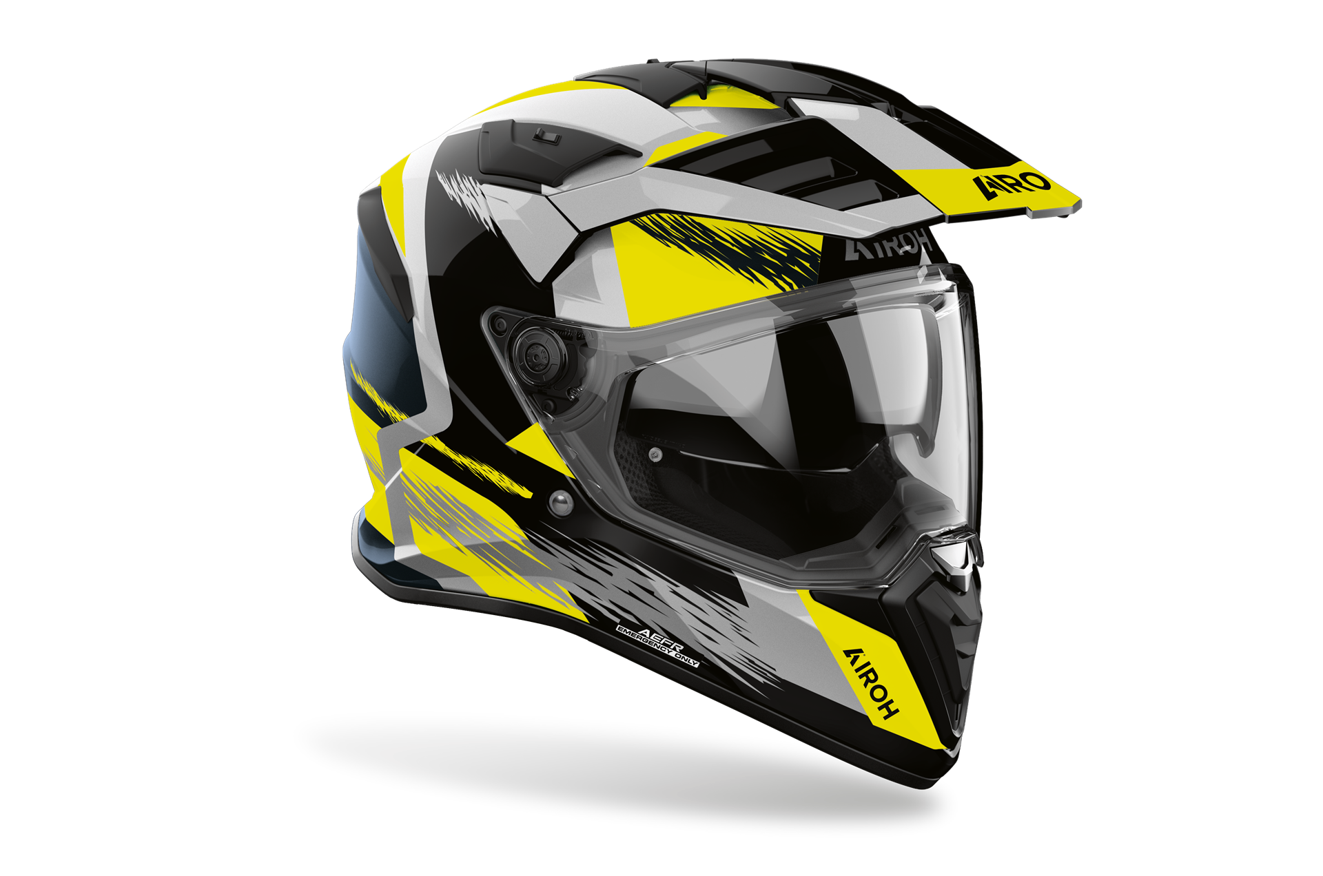 Capacete AIROH BADX-X AIRSPEED Amarelo | Capacete Modular
