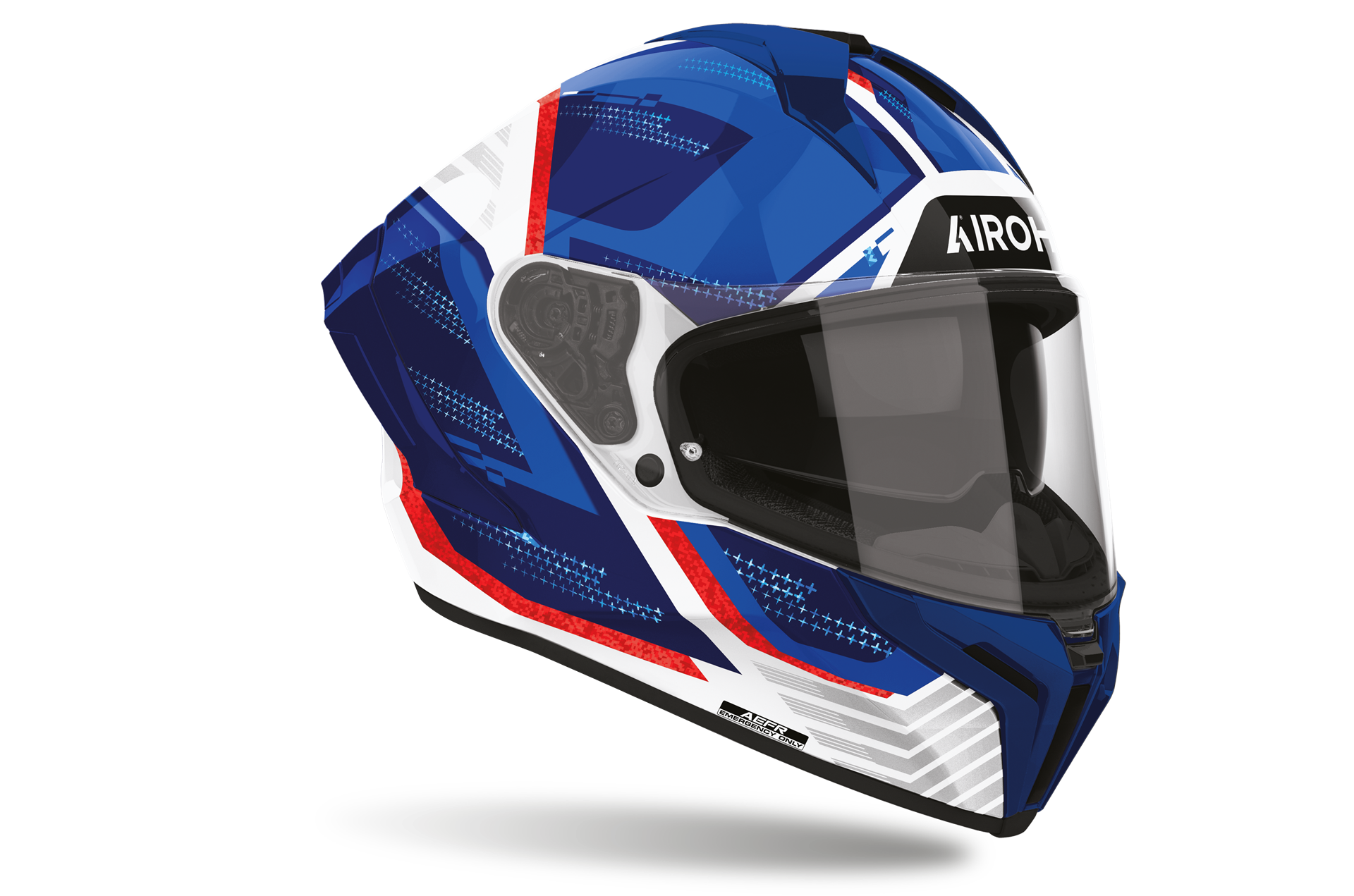 Capacete AIROH MATRYX STARBUST Azul/Vermelho | Capacete Integral