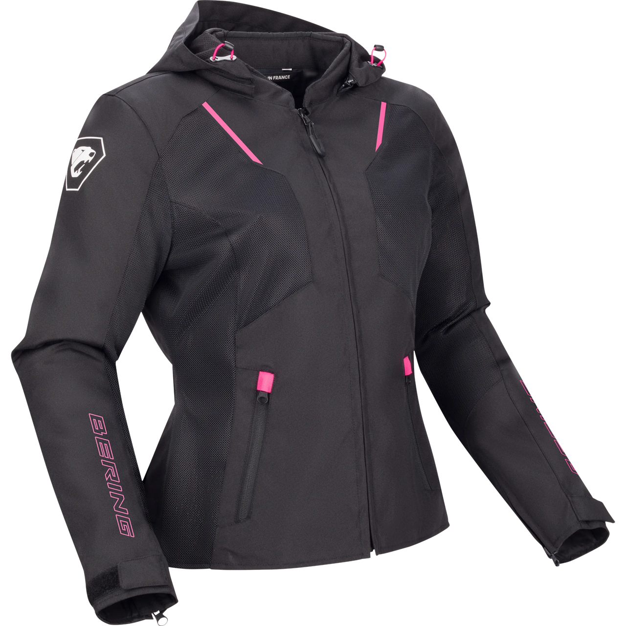 Blusão BERING Lady WING Preto/Rosa | Blusões