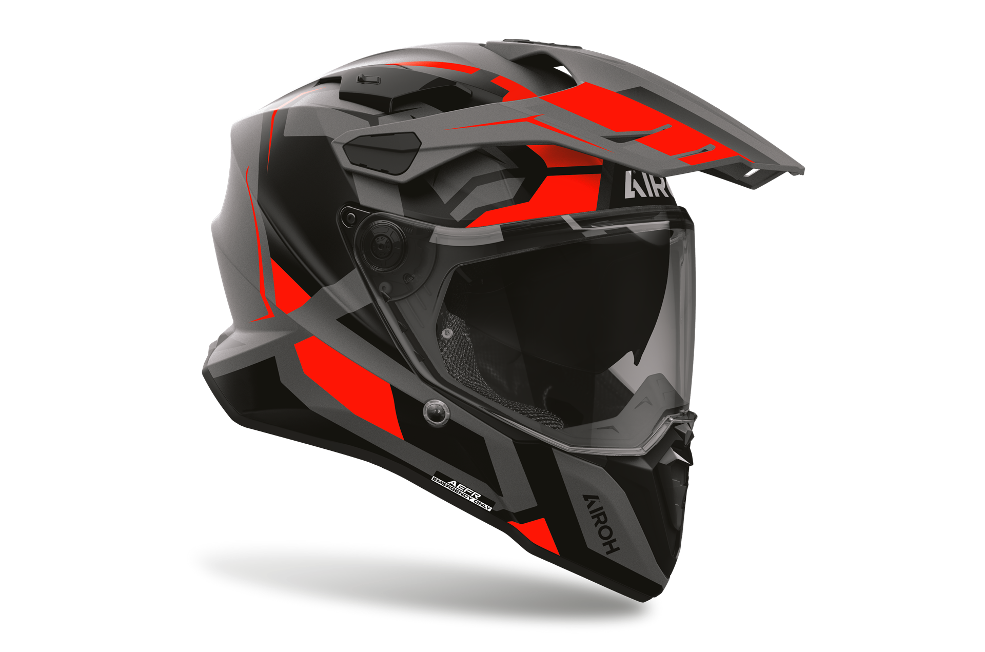 Capacete AIROH COMMANDER 2 POLAR Vermelho Mate | Capacete Modular