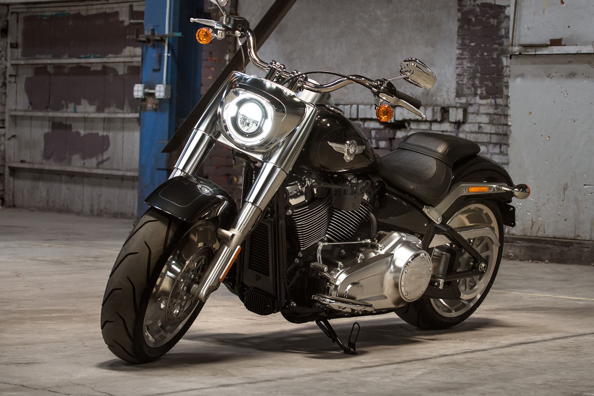 Harley Davidson Fat Boy Moto Softail Andar De Moto