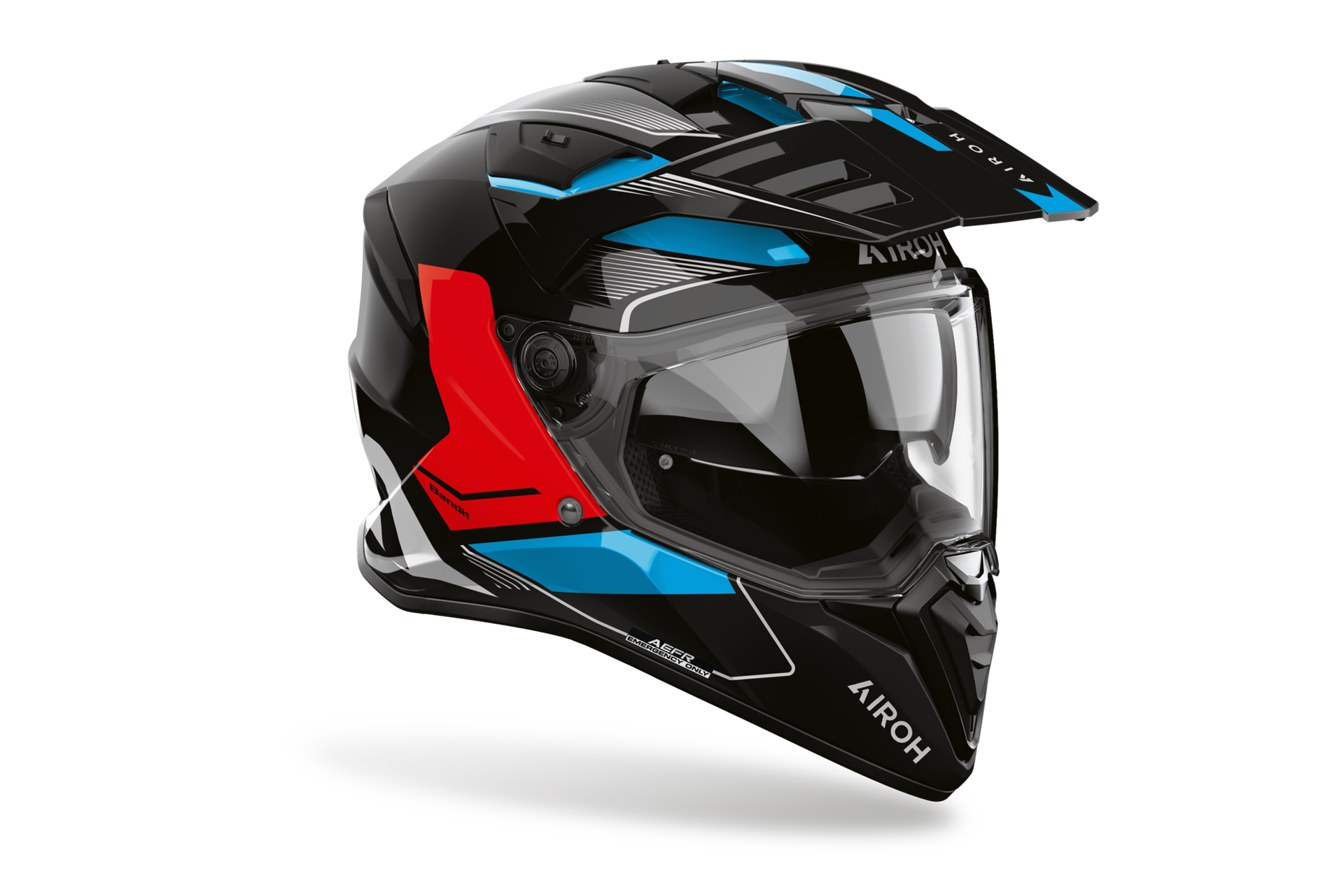 Capacete BANDIT TUNE Azul/Vermelho AIROH | Capacete Integral