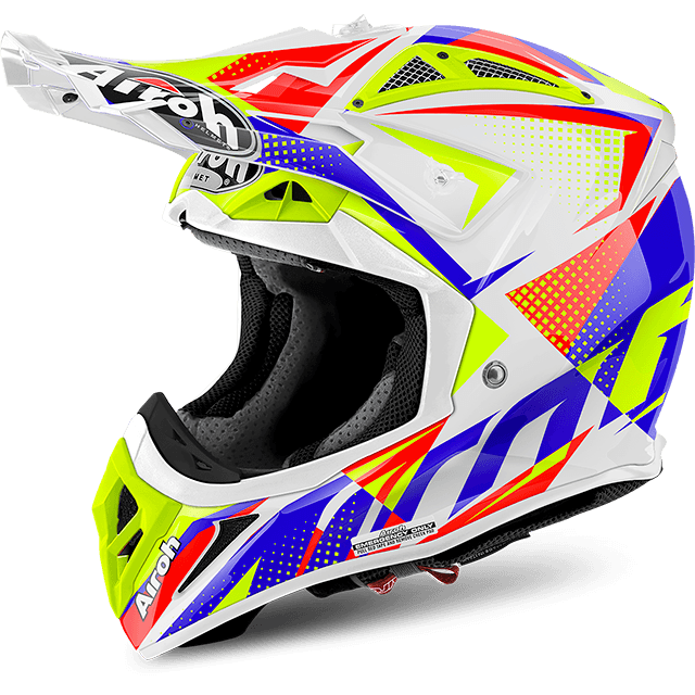 AIROH Capacete AVIATOR 2.2 FLASH Branco Gloss | Capacete Offroad