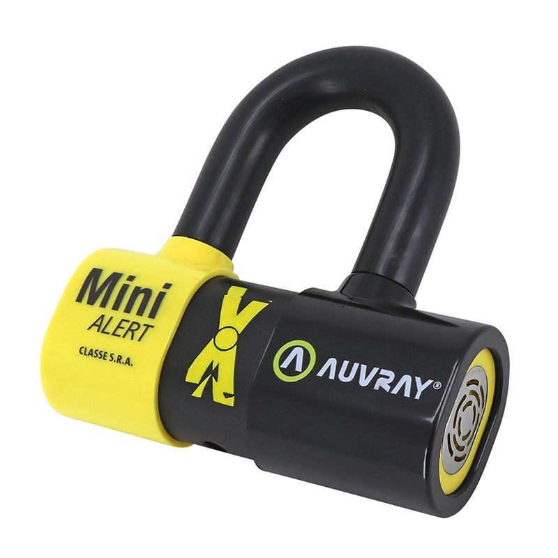 AUVRAY Disco Xtrem Mini em U c/ Alarme SRA + cabo reminder | Cadeado
