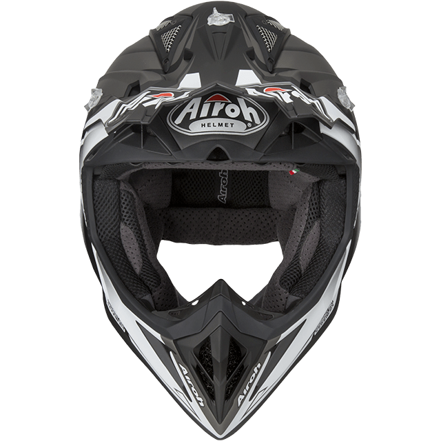 Capacete AVIATOR 2.2 CHECK Branco Mat AIROH 2019 | Capacete Offroad