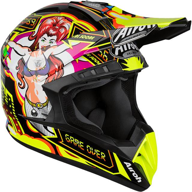 Capacete SWITCH FLIPPER Gloss AIROH 2019 | Capacete Offroad