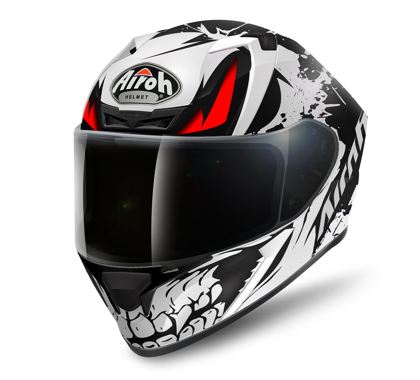 Capacete VALOR BONE Matt AIROH Capacete Integral Salgados Moto