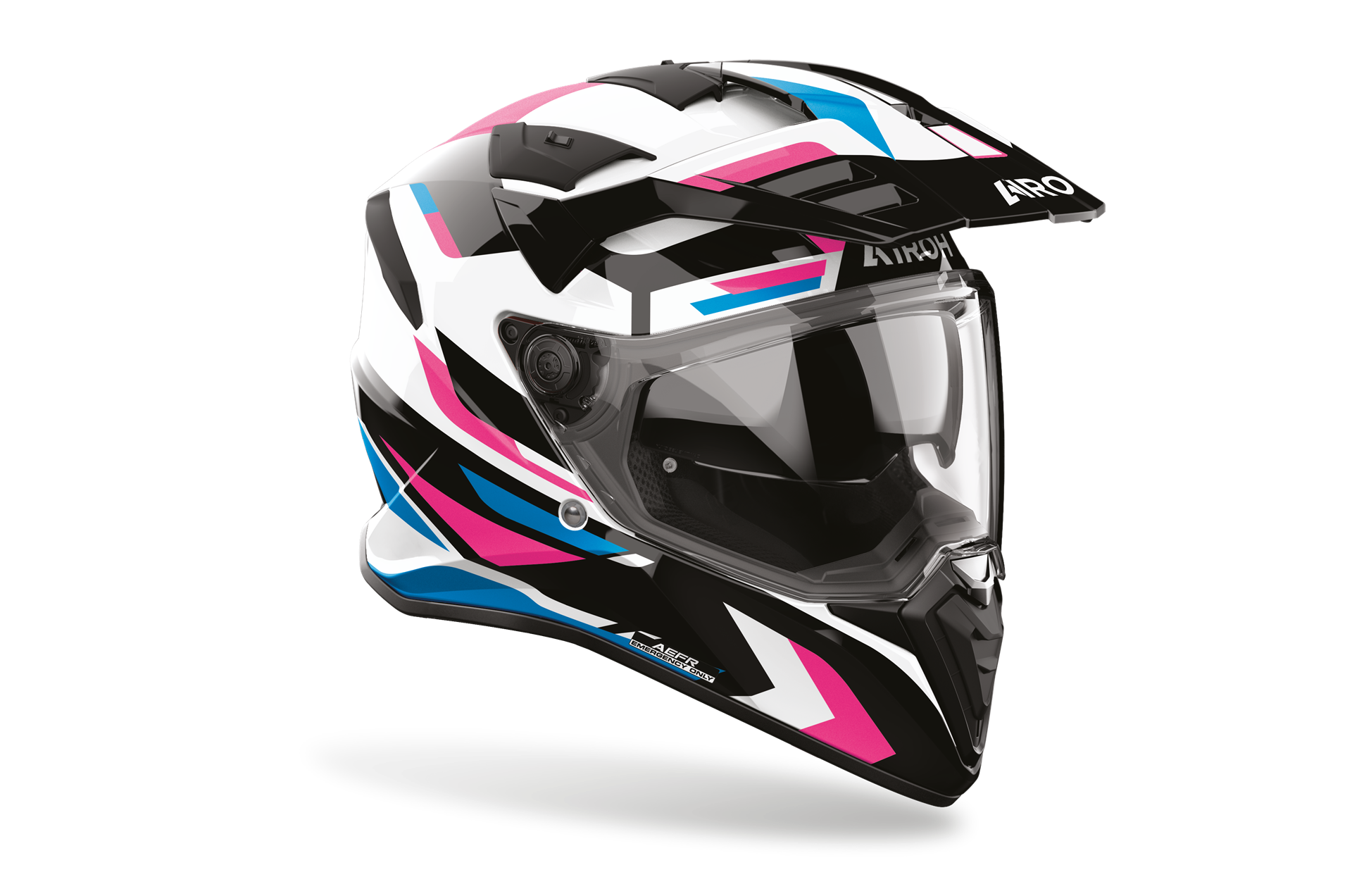 Capacete AIROH BADX-X GLITCH Rosa | Capacete Modular
