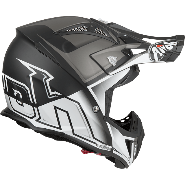 Capacete AVIATOR 2.2 CHECK Branco Mat AIROH 2019 | Capacete Offroad