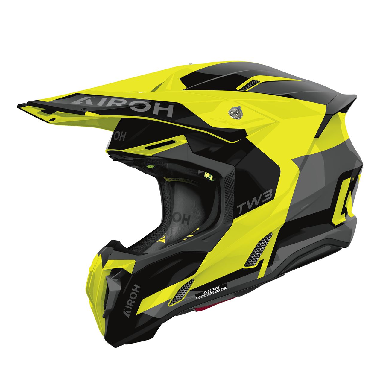 Capacete AIROH TWIST 3 FANCY Amarelo Gloss | Capacete Offroad