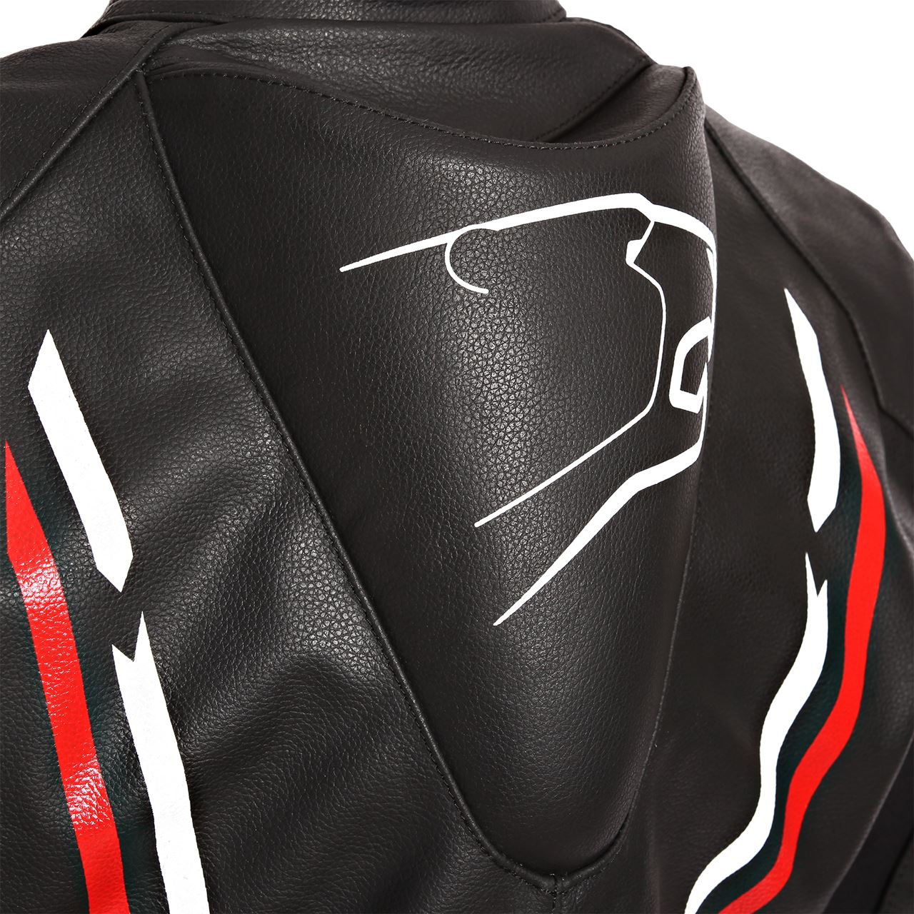 BERING Blusão Cabedal STING-R Preto/Vermelho | Blusões