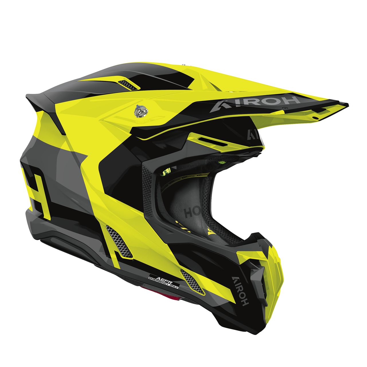 Capacete AIROH TWIST 3 FANCY Amarelo Gloss | Capacete Offroad