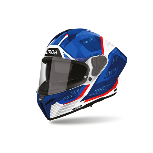 Capacete AIROH MATRYX STARBUST Azul/Vermelho