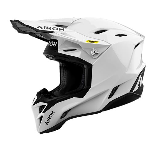 Capacete AIROH AVIATOR Factory FIM COLOR Branco Gloss