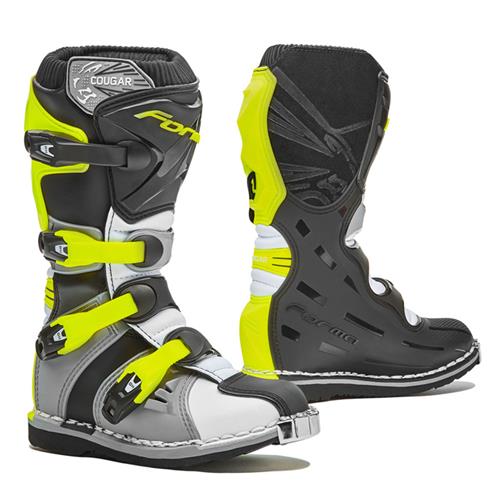 Botas COUGAR Criança Cinza/Branco/Amarelo Fluo
