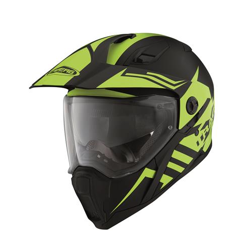 Capacete XTRACE LUX Preto/Amarelo Fluo Caberg