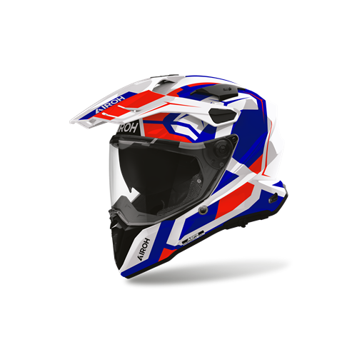 Capacete AIROH COMMANDER 2 POLAR Azul/Vermelho