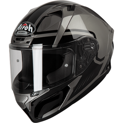 Capacete VALOR MARSHALL Cinza Gloss AIROH 2019