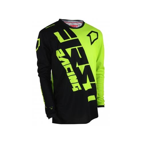 FIRST RACING Camisola DATA EVO MID Preto/Neon 2019