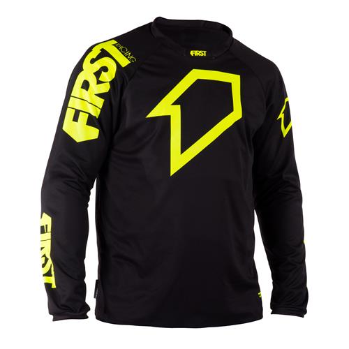 FIRST RACING Camisola SCAN Preto/Neon 2018 FIRST